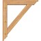 Ekena Millwork Traditional Traditional Smooth Bracket w/ Offset Brace, Western Red Cedar, 5 1/2"W x 28"D x 32"H BKT0604X28X32TRA01SWR - alternate 2